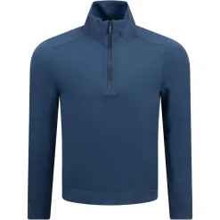 Bart Quarter Zip Sweater Medium Blue