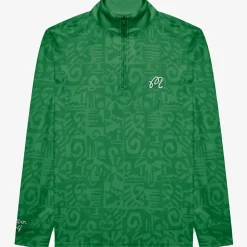 Capo Performance Quarter Zip Kelly Green