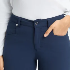 Chie Brushed Trousers Navy