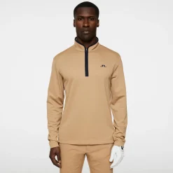 Clide Quarter Zip Mid Layer Tigers Eye