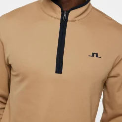 Clide Quarter Zip Mid Layer Tigers Eye