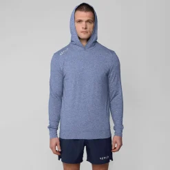 Clyde Hoodie Blue Marl