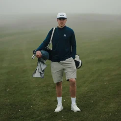 Course Quarter Zip Mid Layer Navy