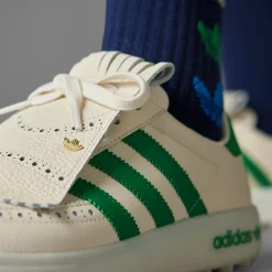 Coursecup Spikeless Golf Shoes White/Green/Yellow