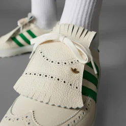 Coursecup Spikeless Golf Shoes White/Green/Yellow