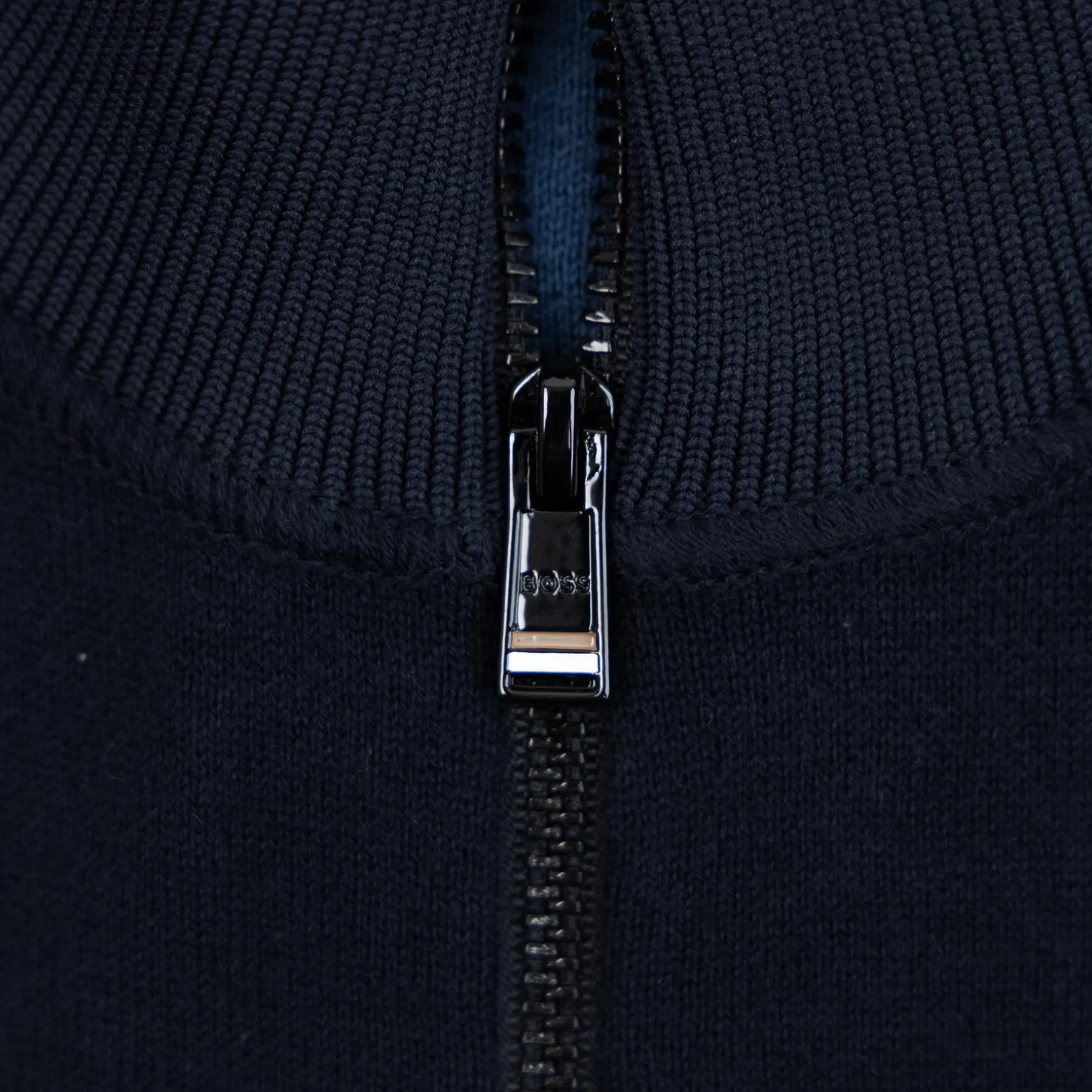Domico Full Zip Cardigan Dark Blue