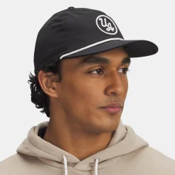 Drive 5-Panel Snapback Hat Black/White Quartz