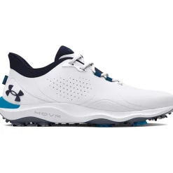 Drive Pro Wide Spiked Golf Shoes White/Navy