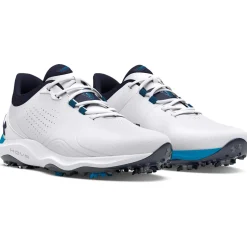 Drive Pro Wide Spiked Golf Shoes White/Navy
