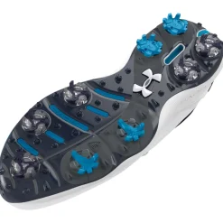 Drive Pro Wide Spiked Golf Shoes White/Navy