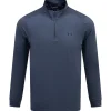 Drive Quarter Zip Mid Layer Downpour Grey/Midnight Navy