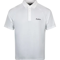 Evergreen Raglan Sleeve Mesh Polo White