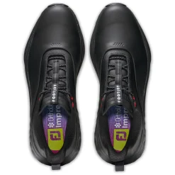 FJ Quantum Golf Shoes Black/Grey/Red