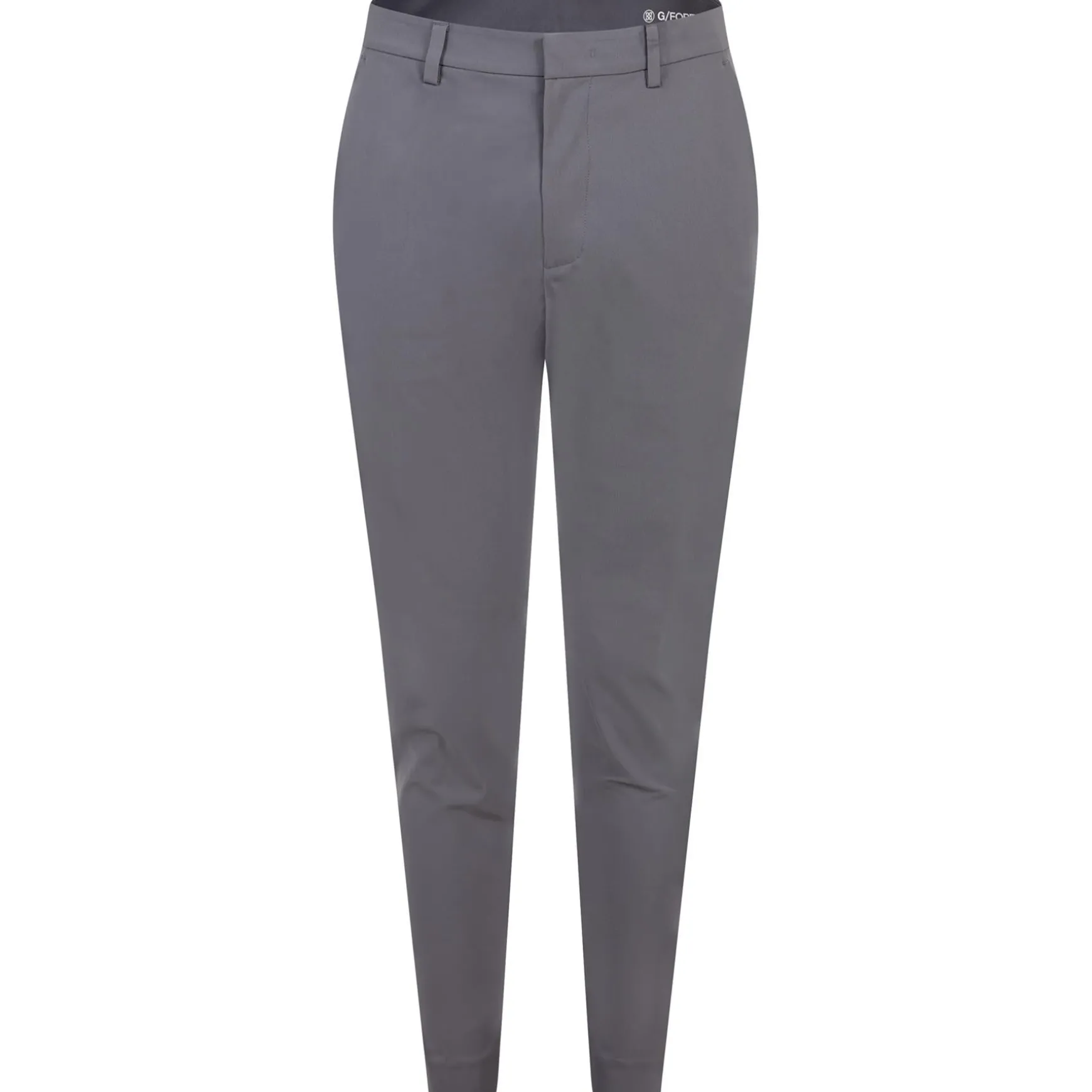 Four-Way Stretch Slim Leg Trousers Charcoal Grey