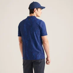 Golf AOP Tech Camo Polo Blue