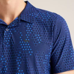 Golf AOP Tech Camo Polo Blue