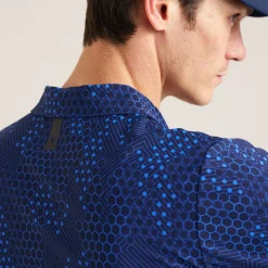 Golf AOP Tech Camo Polo Blue