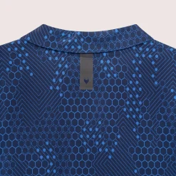 Golf AOP Tech Camo Polo Blue