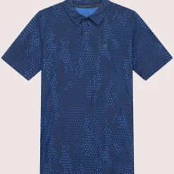 Golf AOP Tech Camo Polo Blue