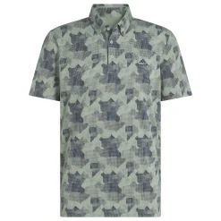 Go-To Printed Polo Silver Green/Navy