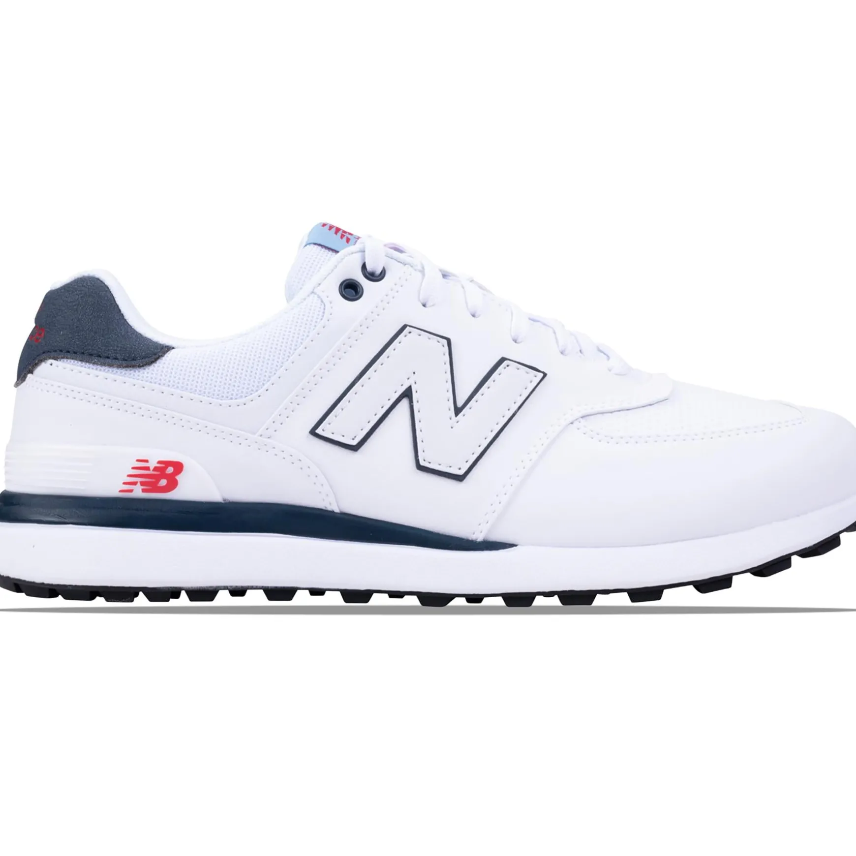 574 Greens v2 Waterproof Spikeless Golf Shoes White/Blue