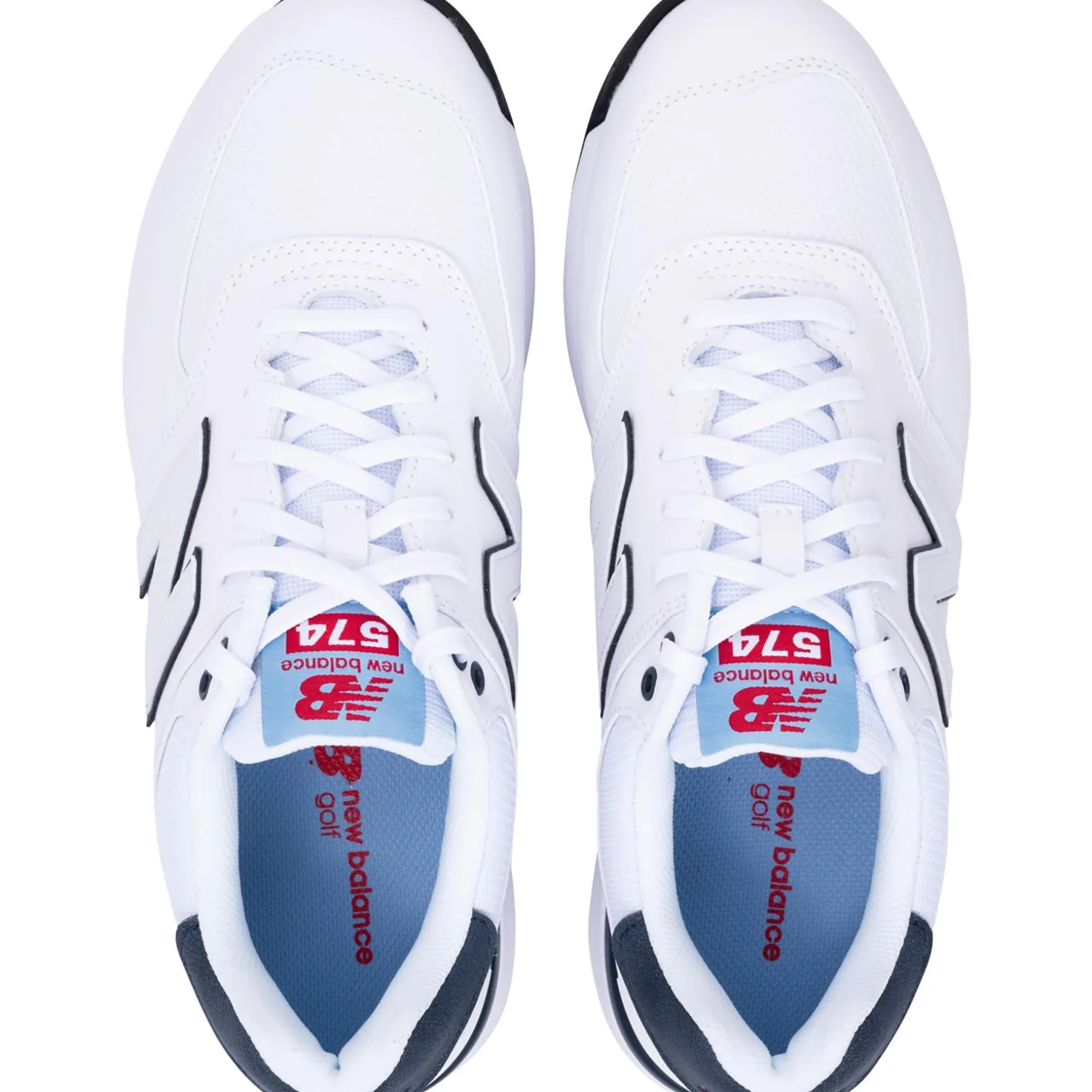 574 Greens v2 Waterproof Spikeless Golf Shoes White/Blue