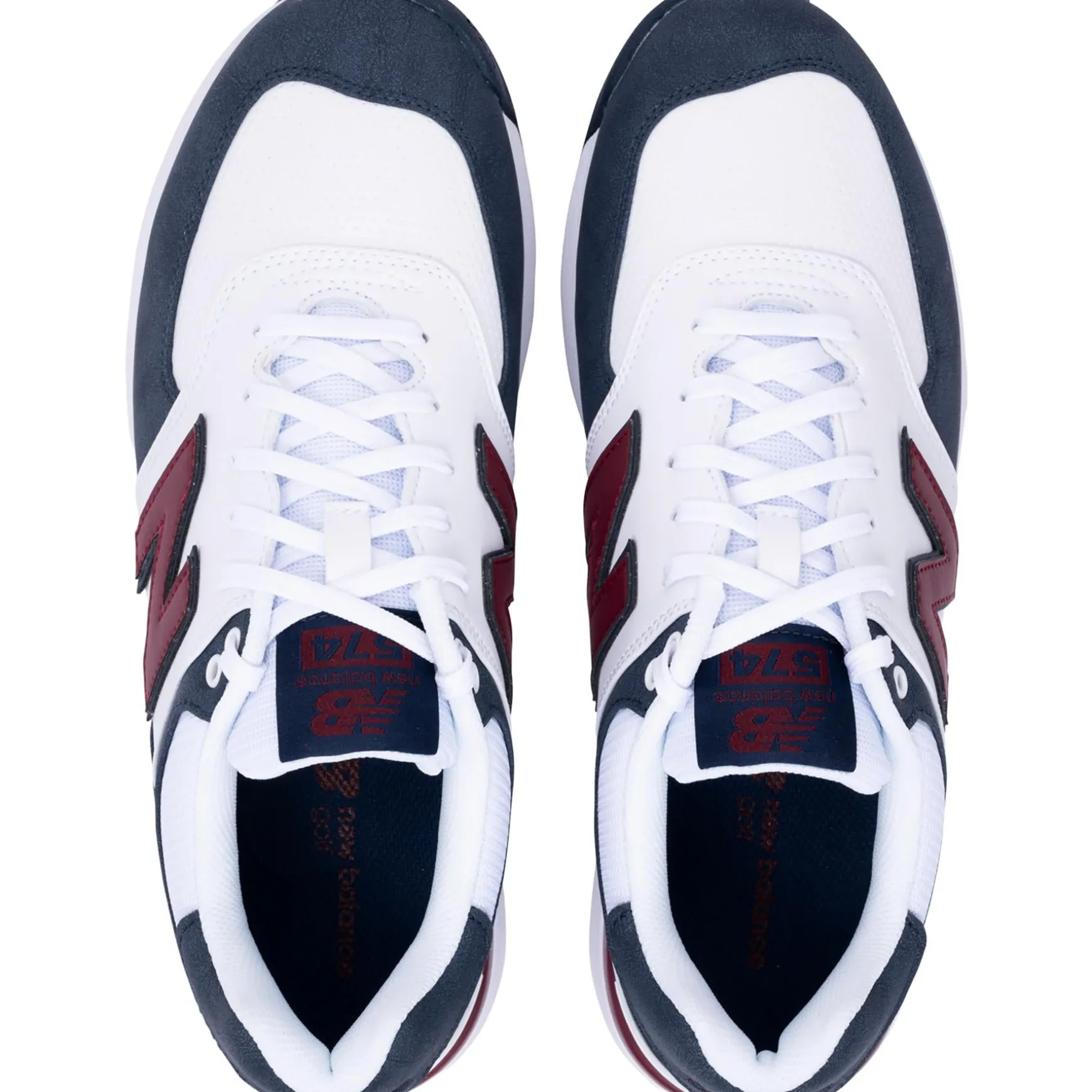 574 Greens v2 Waterproof Spikeless Golf Shoes Blue/White/Red