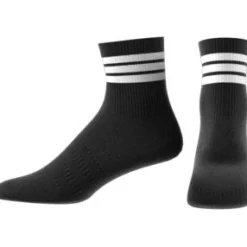 Half Crew 3-Stripes Socks Black