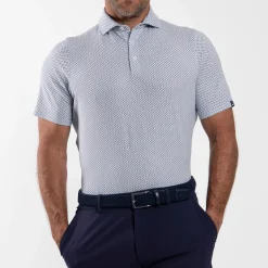 Hollow Pima Polo Powder Blue/Atlanta Blue