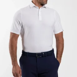 Hollow Pima Polo White