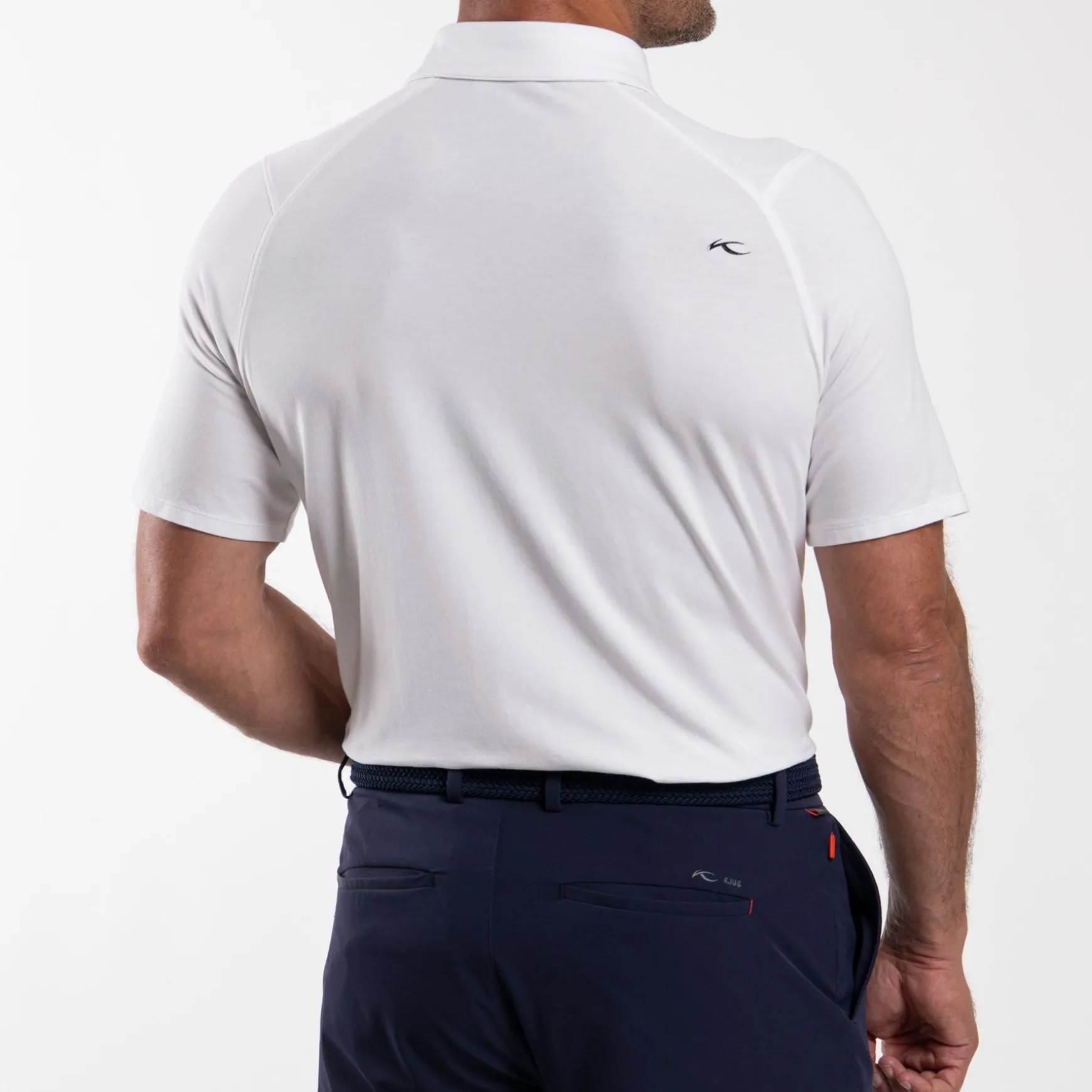 Hollow Pima Polo White