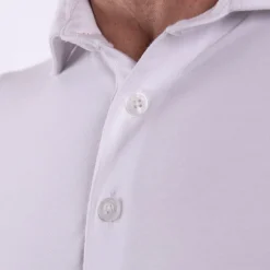 Hollow Pima Polo White