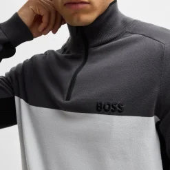 Hydro 1 Quarter Zip Mid Layer Light Grey