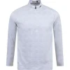 Keano Half Zip Mid Layer White Melange