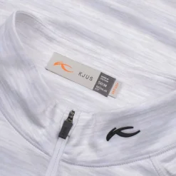 Keano Half Zip Mid Layer White Melange