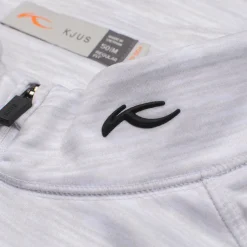 Keano Half Zip Mid Layer White Melange