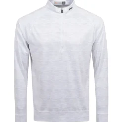 Keano Half Zip Mid Layer White Melange