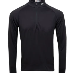 Keano Half Zip Regular Fit Mid Layer Black Melange