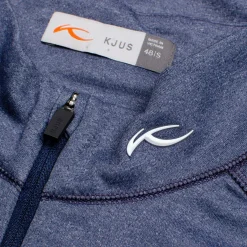 Keano Half Zip Regular Fit Mid Layer Atlanta Blue Melange