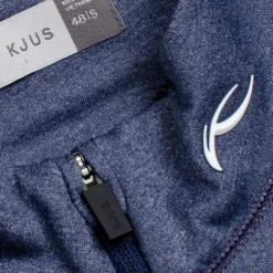 Keano Half Zip Regular Fit Mid Layer Atlanta Blue Melange