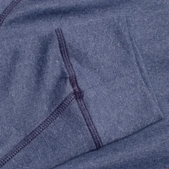 Keano Half Zip Regular Fit Mid Layer Atlanta Blue Melange