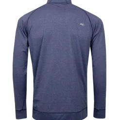 Keano Half Zip Regular Fit Mid Layer Atlanta Blue Melange