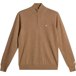 Kian Quarter Zip Golf Sweater Tigers Eye