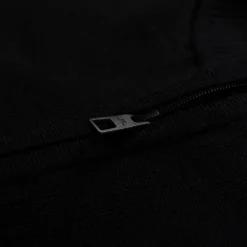 Kian Zipped Golf Sweater Black