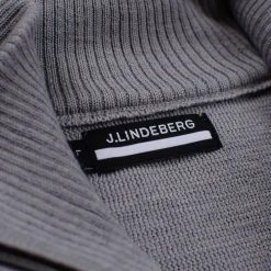 Kian Zipped Golf Sweater Grey Melange
