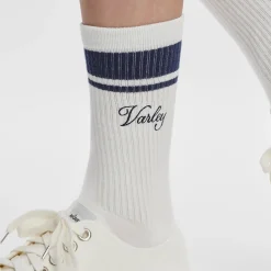 Lamar Club Stripe Socks White/Blue Nights