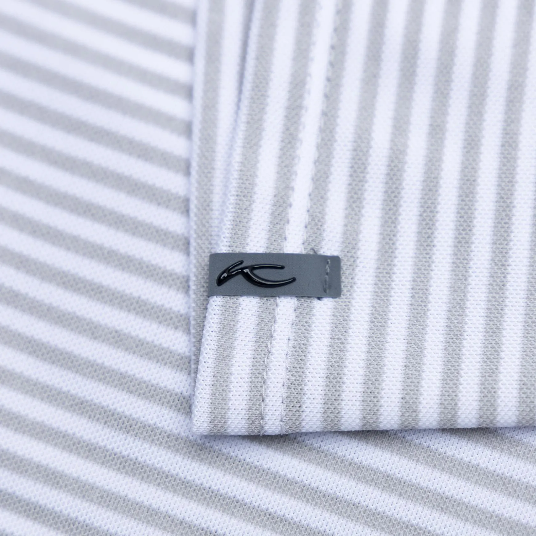 Lee Stripe Stretch Polo Alloy/White