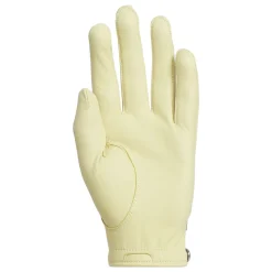 Left Hand Leather Golf Glove Yellow