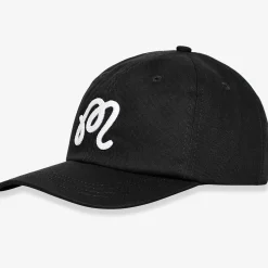 M Script Chainstitch Painters Cap Black