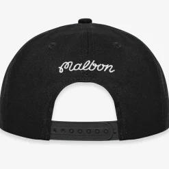 M Script Chainstitch Painters Cap Black